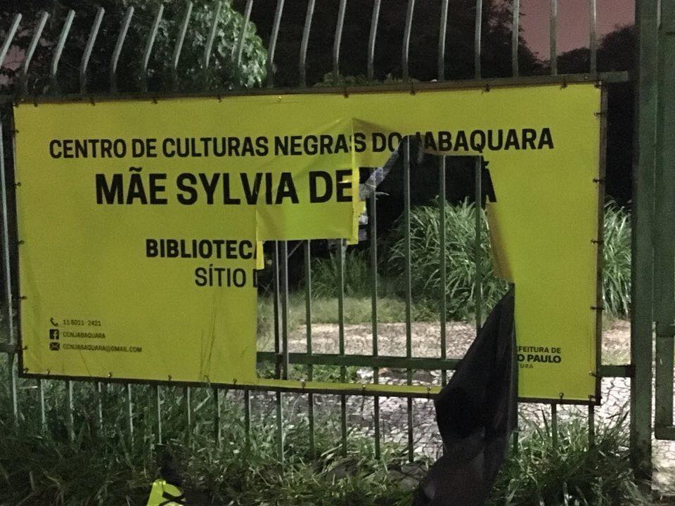 Centro Municipal de Culturas Negras do Jabaquara – Mãe Sylvia de Oxalá sofre ataque